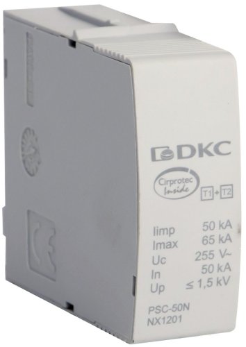 Модуль сменный к УЗИП DKC Jupiter L-N классI+II 50кА фото Модуль сменный к УЗИП DKC Jupiter L-N классI+II 50кА картинка